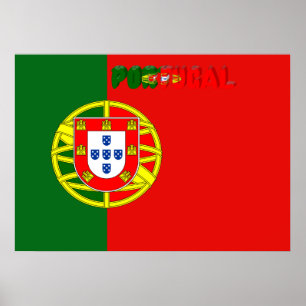 Portugisiska flagga poster