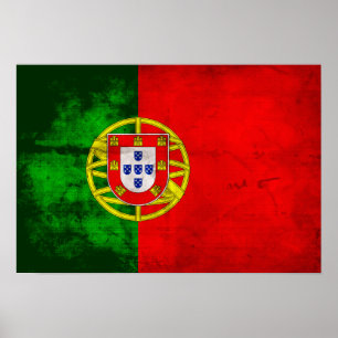 Portugisiska Flagga Poster