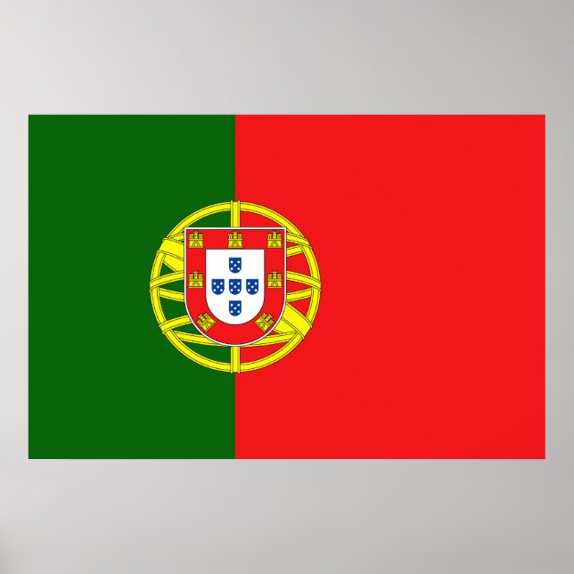 Portugisiska Flagga Poster (Framsidan)