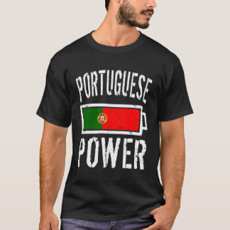 Portugisiska Flagga Power Battery Proud Tee
