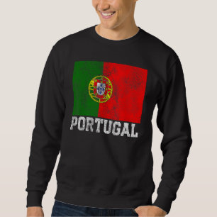 Portugisiska Flagga Pride Roots Land Famil Lång Ärmad Tröja