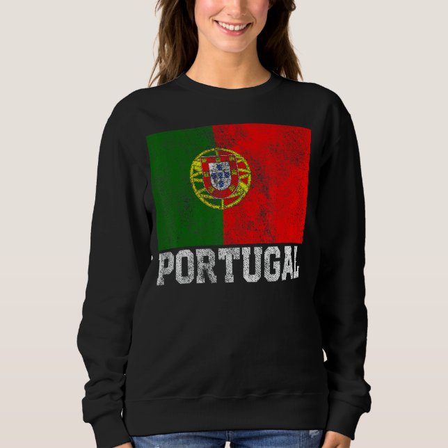 Portugisiska Flagga Pride Roots Land Famil T Shirt (Framsida)