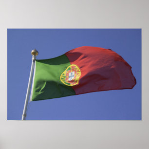 Portugisiska Flagga RF) Poster