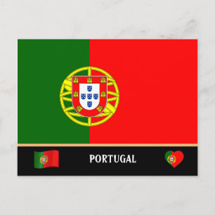 Portugisiska flaggan & resor till landet / Portuga Vykort