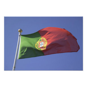 Portugisiska flaggan RF) Fototryck