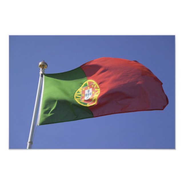 Portugisiska flaggan RF) Fototryck (Framsidan)