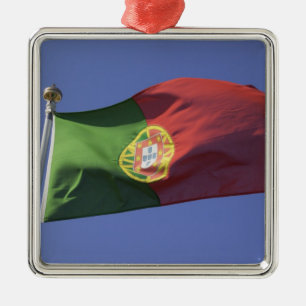 Portugisiska flaggan RF) Julgransprydnad Metall