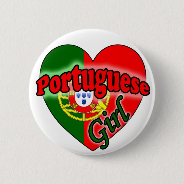 Portugisiska flickor knapp (Framsida)