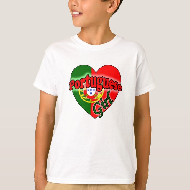 Portugisiska flickor tee shirt (Framsida)