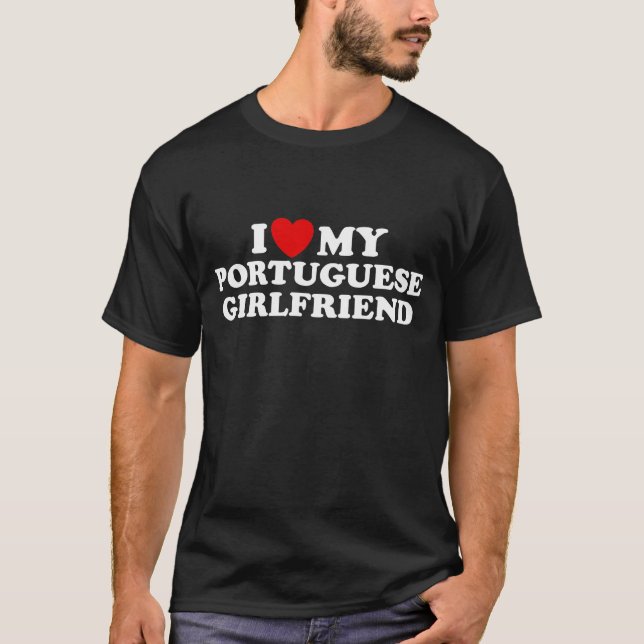 Portugisiska flickvän tee shirt (Framsida)