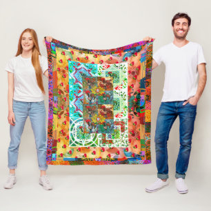 Portugisiska folk ar Fleece Blanket