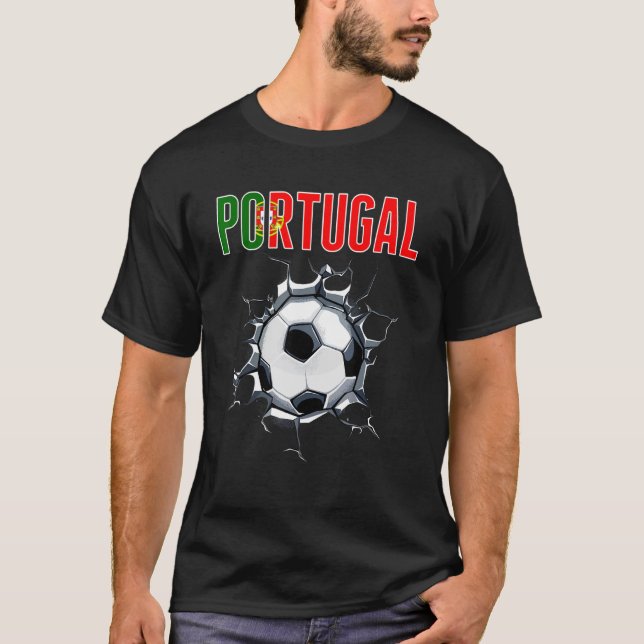 Portugisiska fotbollen Fläkt - portugisiska fotbol T Shirt (Framsida)