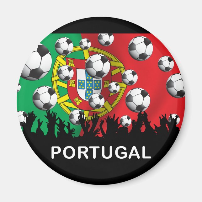 Portugisiska fotbollen magnet (Framsidan)