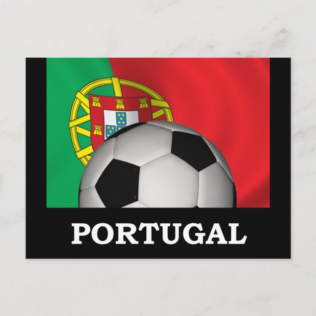 Portugisiska fotbollen vykort (Framsida)
