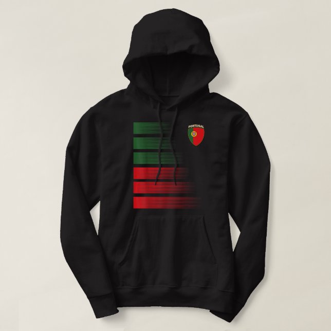 Portugisiska fotbollsfotbollen Jersey Portugal Hoodie (Design framsida)