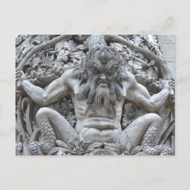 Portugisiska Gargoyle ~ vykort (Framsida)