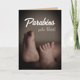 Portugisiska Grattisar för Baby Kort