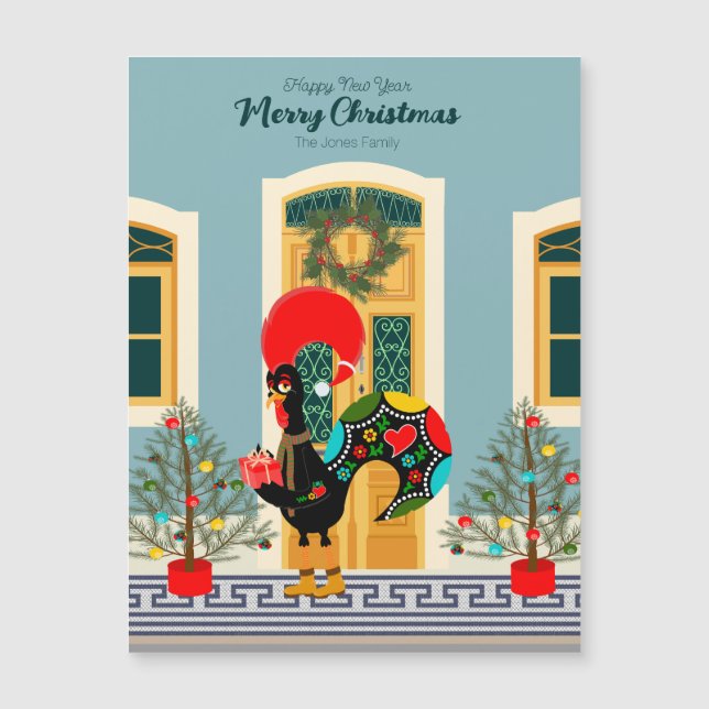 Portugisiska julhus med Tupp Hälsning (Framsida)