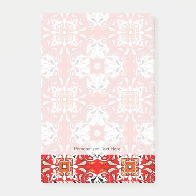 Portugisiska keramiska belägger med tegel mönster post-it block (Framsida)