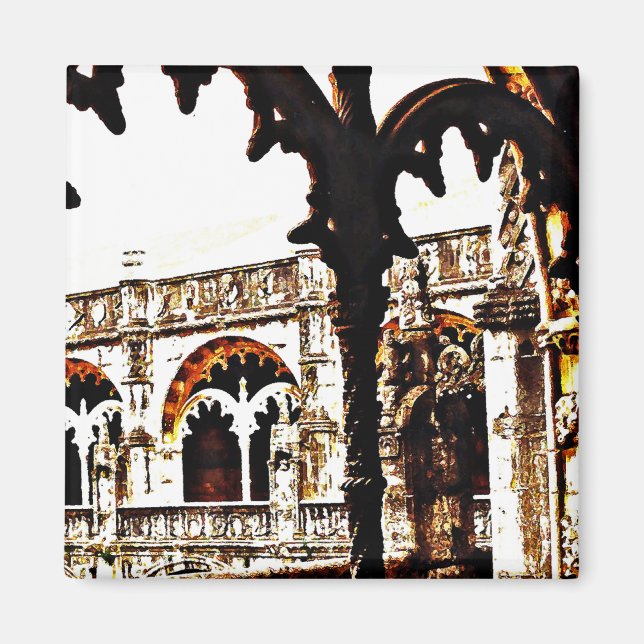 Portugisiska kloster - Mosteiro dos Jeronimos Magnet (Framsidan)