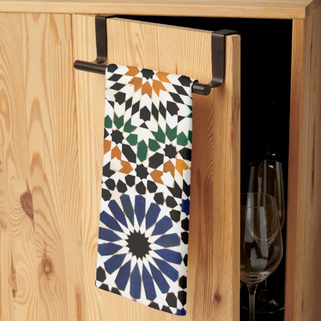 portugisiska kökshanddukar mönster azulejo mediter (Thirds Fold)