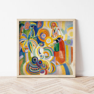 Portugisiska kvinnan Robert Delaunay Poster