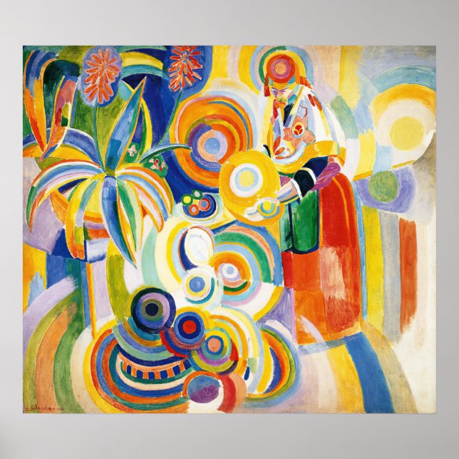 Portugisiska kvinnor, Delaunay Poster (Framsidan)