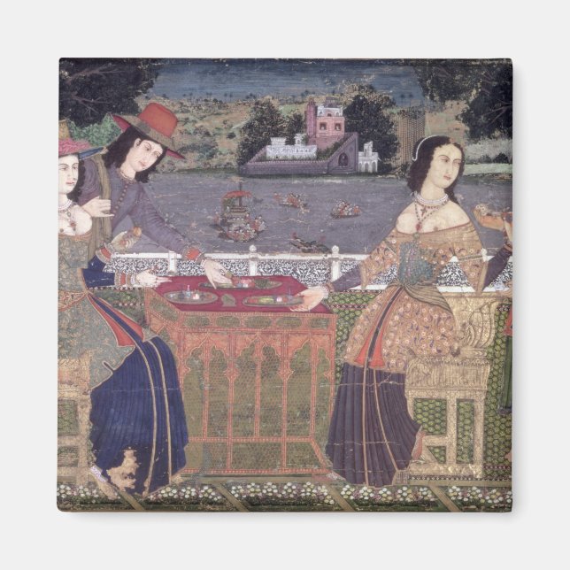 Portugisiska kvinnor som äter mat, Goa Magnet (Framsidan)