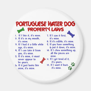 PORTUGISISKA lagar 2 för VATTENHUNDegendom Magnet