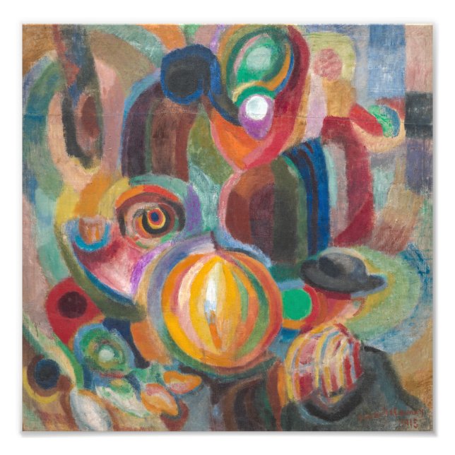 Portugisiska marknaden | Sonia Delaunay-Terk | Fototryck (Framsidan)