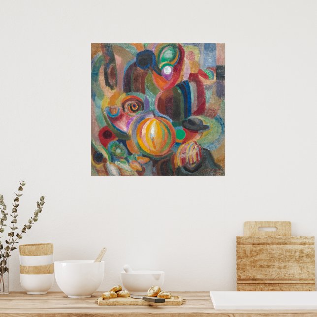 Portugisiska marknaden | Sonia Delaunay-Terk | Poster (Kök)