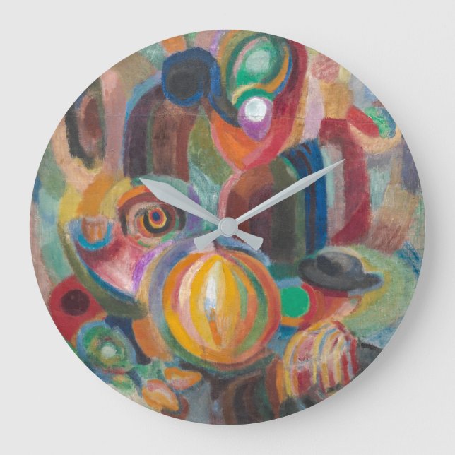 Portugisiska marknaden | Sonia Delaunay-Terk | Stor Klocka (Framsida)