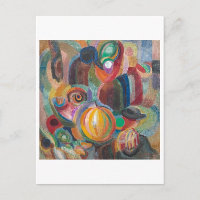 Portugisiska marknaden | Sonia Delaunay-Terk | Vykort (Framsida)