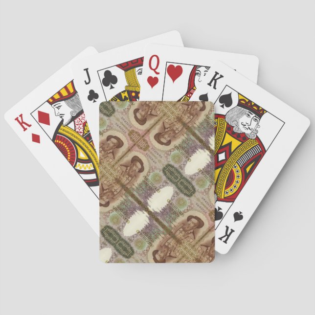 Portugisiska mönster casinokort (Baksidan)