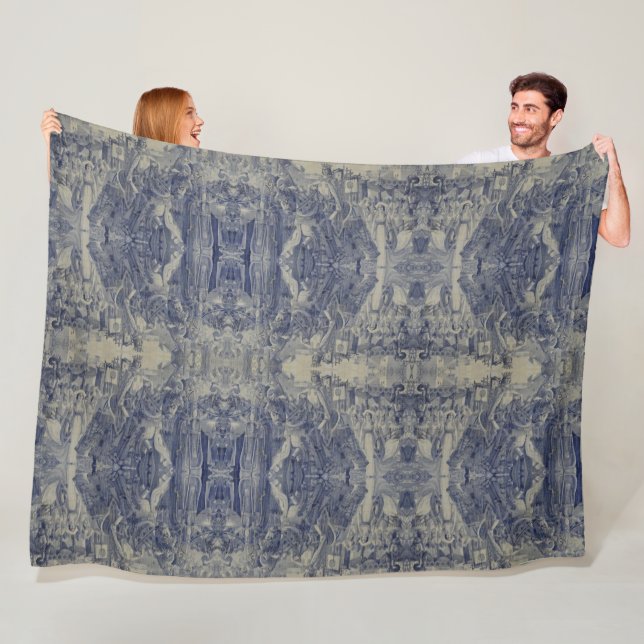 Portugisiska mönster fleecefilt (På plats)