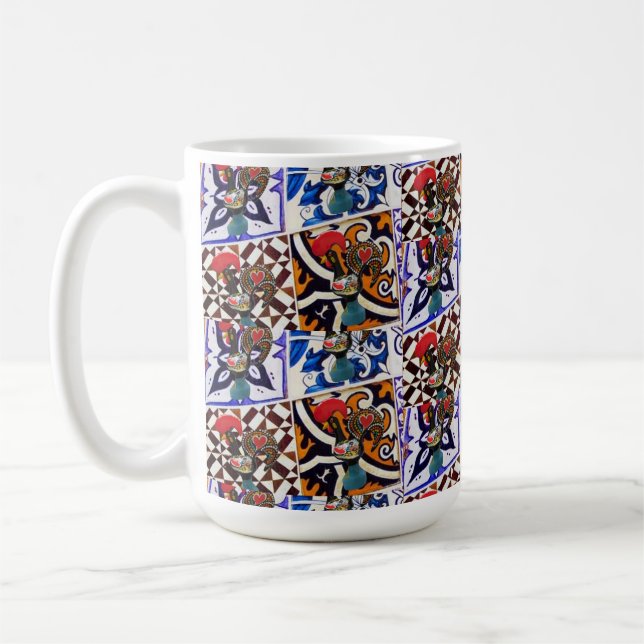 Portugisiska mönster kaffemugg (Vänster)