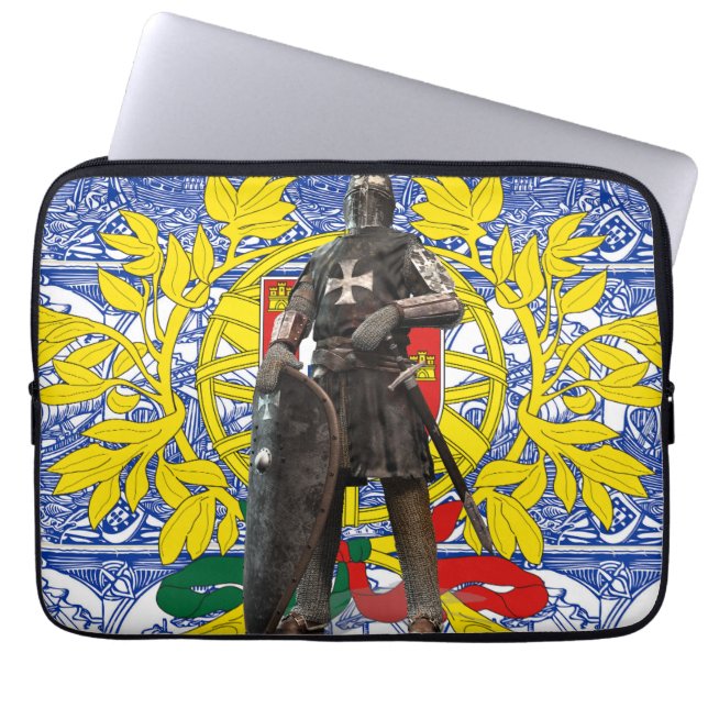 Portugisiska mönster laptop fodral (Framsidan)