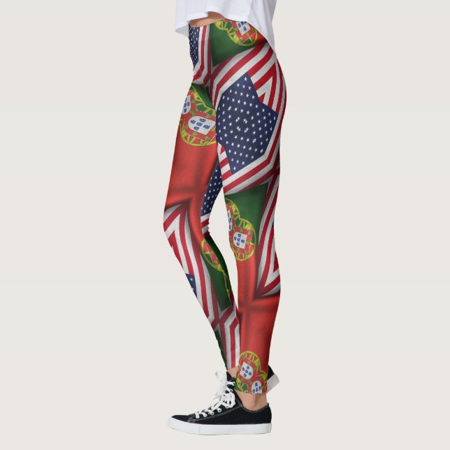 Portugisiska mönster leggings (Vänster)