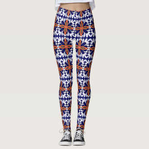 Portugisiska mönster leggings