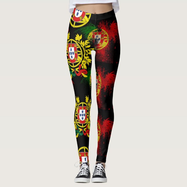 Portugisiska mönster leggings (Framsida)