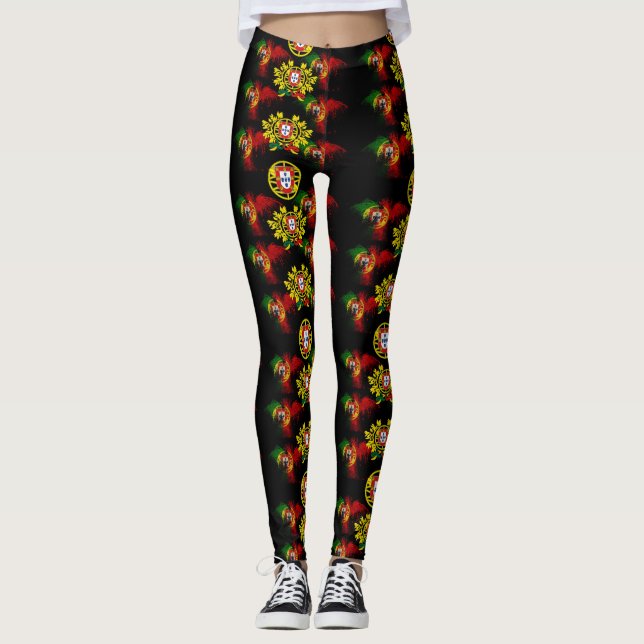 Portugisiska mönster leggings (Framsida)