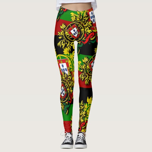 Portugisiska mönster leggings (Framsida)