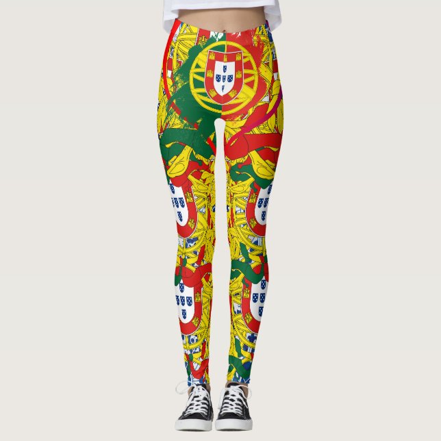 Portugisiska mönster leggings (Framsida)