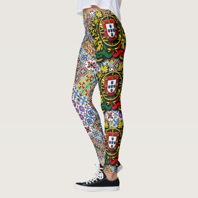 Portugisiska mönster leggings (Vänster)