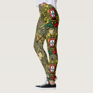 Portugisiska mönster leggings
