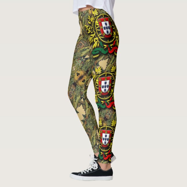 Portugisiska mönster leggings (Vänster)
