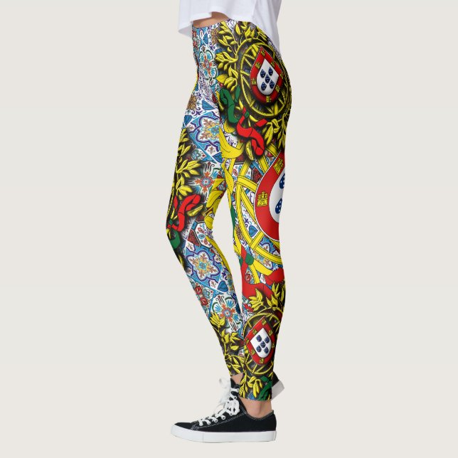 Portugisiska mönster leggings (Vänster)