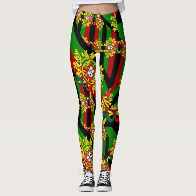 Portugisiska mönster leggings (Framsida)