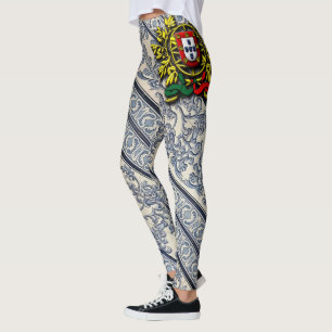 Portugisiska mönster leggings
