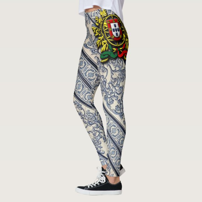 Portugisiska mönster leggings (Vänster)
